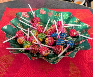 Lollies in Weihnachtsschale